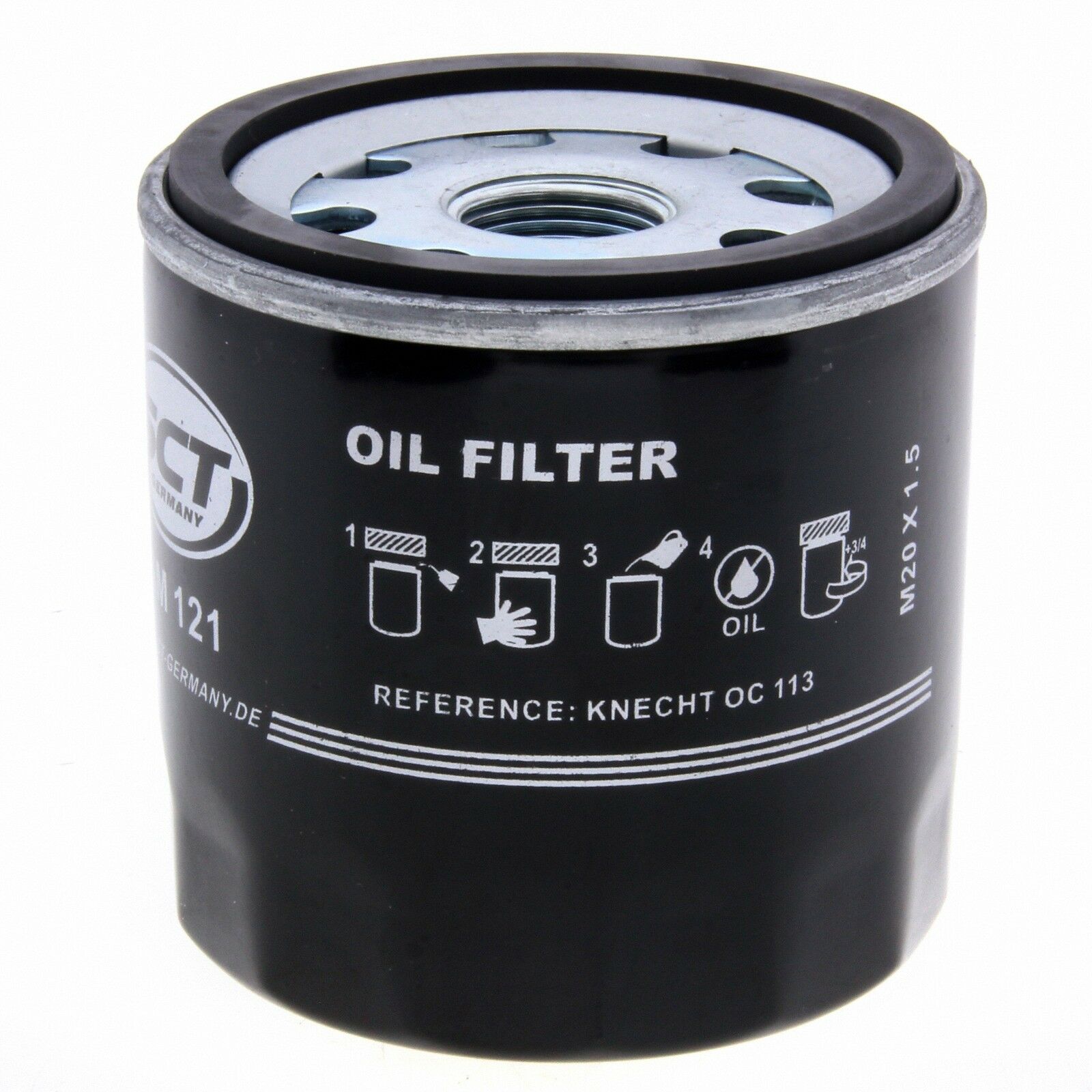 SCT Ölfilter SM121 Filter Motorfilter Servicefilter Anschraubfilter passend für Ford Hyundai Isuzu Kia