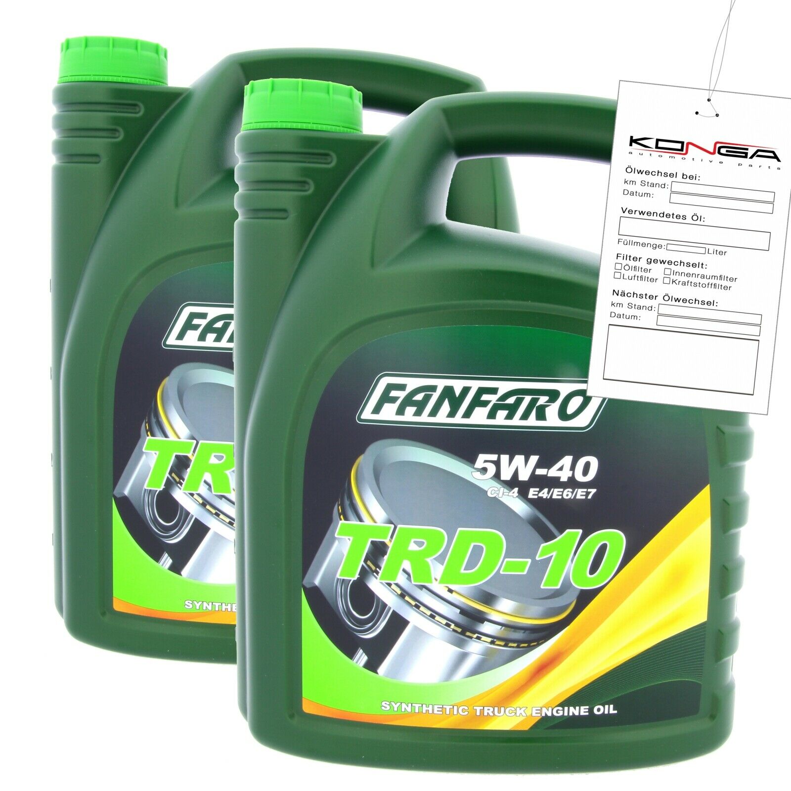 10 Liter FANFARO TRD-10 UHPD 5W-40 E4 E7 CI-4 SL NKW Motoröl MB 228.5 MAN M 3277