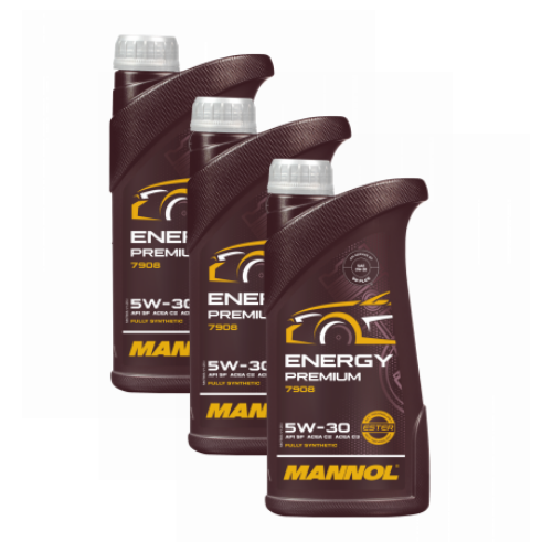 3 Liter (3x1) MANNOL Energy Premium 7908 5W-30 Motoröl API SP
