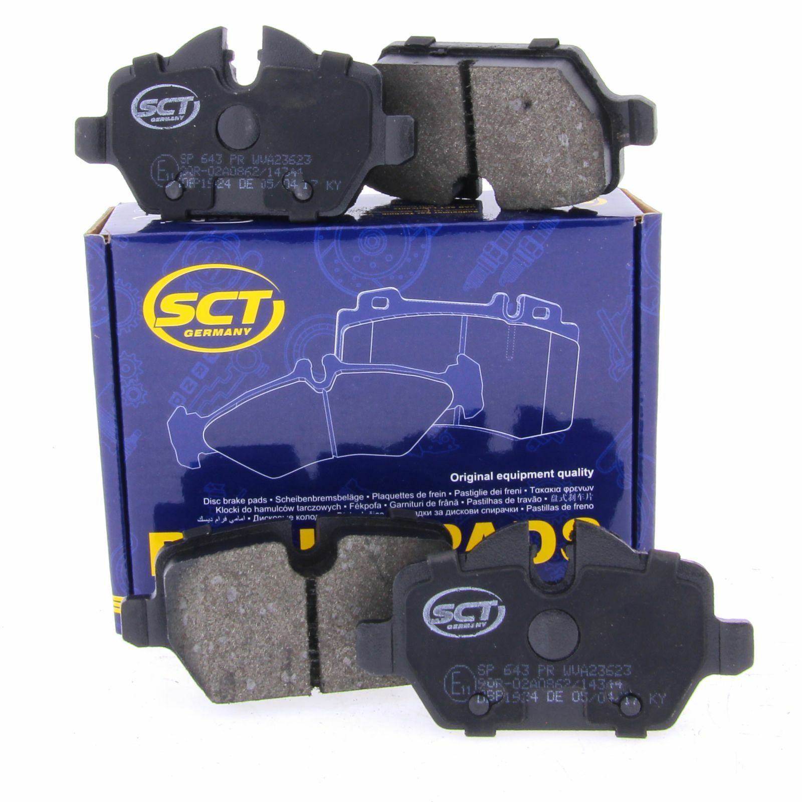 SCT Bremsbeläge SP643PR Bremsklötze Bremsbelagsatz hinten passend für BMW 1 3