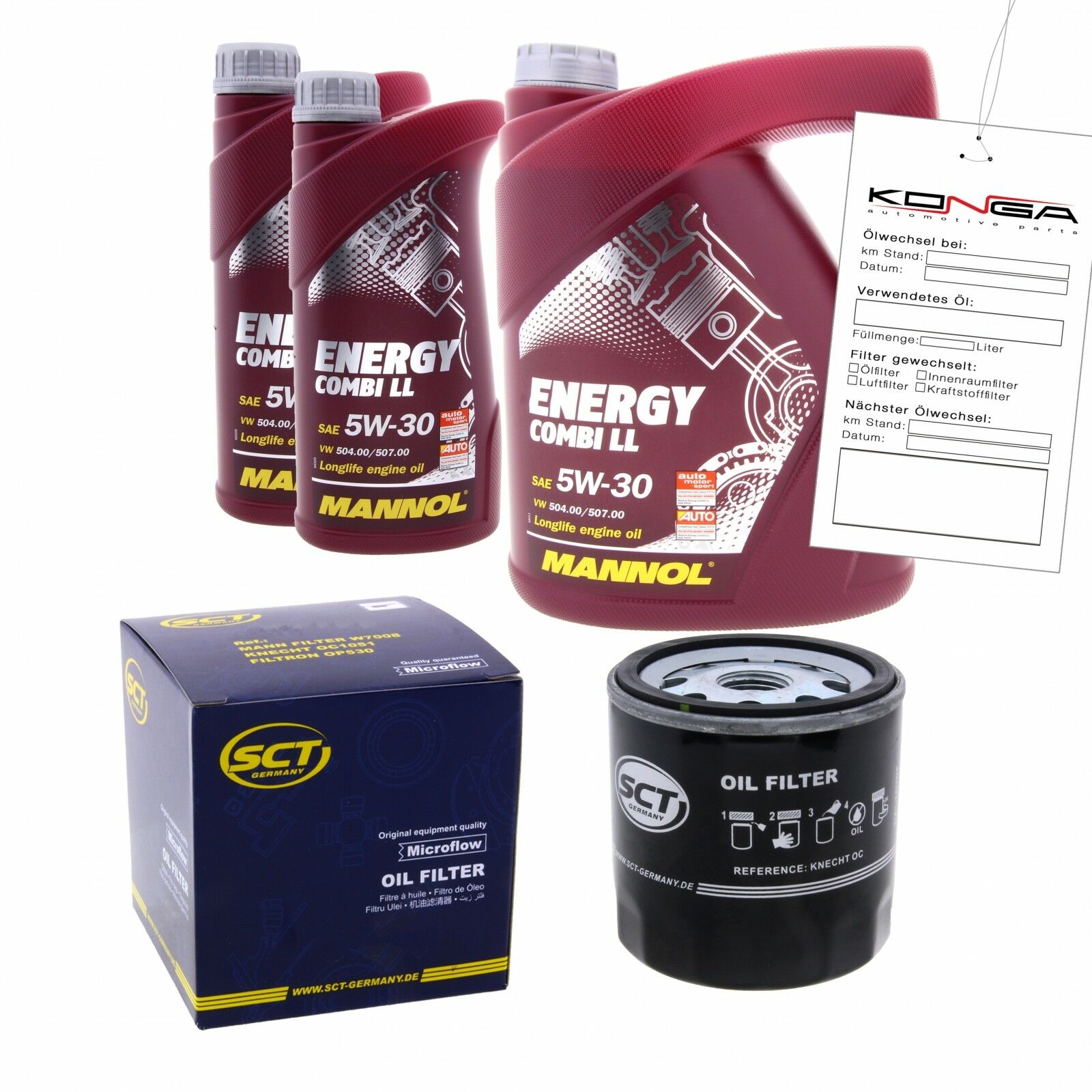 Inspektionskit MANNOL Combi LL 5W-30 passend für VW Lt 40-55 I Kasten 2.4i