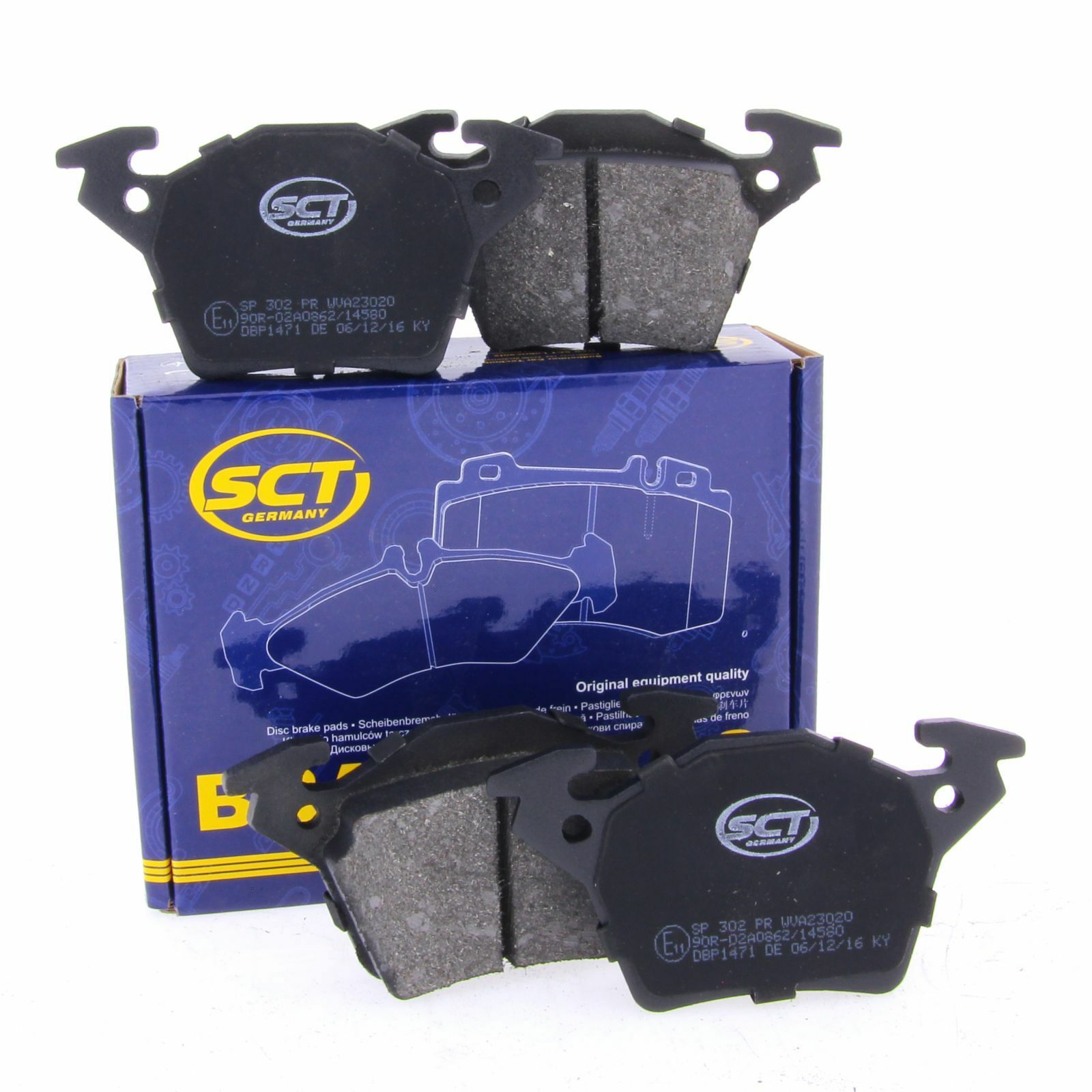 SCT Bremsbeläge SP302PR Bremsklötze Bremsbelagsatz hinten Mercedes Vito