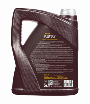 5 Liter MANNOL Energy Formula FR 7707 5W-30 API SN Motoröl + 1x Motor Flush