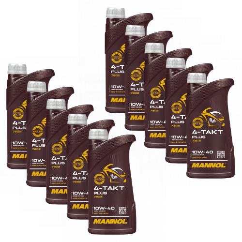 10 Liter (10x1) MANNOL 4-Takt Plus 10W-40 7202 API SL Motoröl Motorradöl