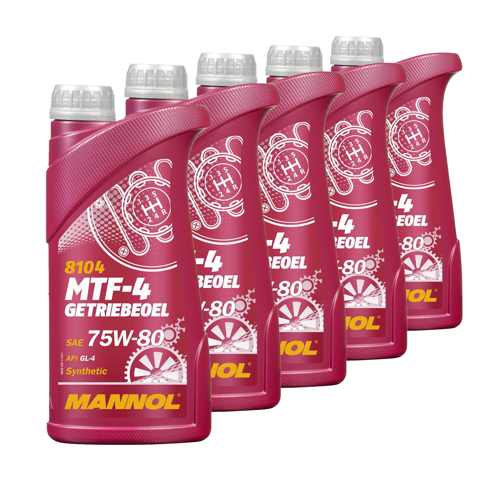5 Liter (5x1) MANNOL MTF-4 Getriebeöl API GL-4 75W-80 Getriebe Öl 75W80