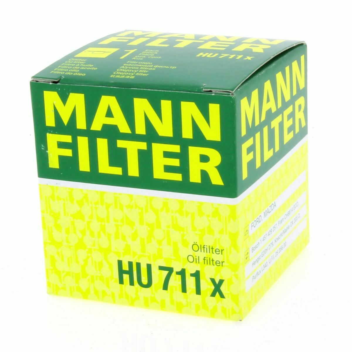MANN Ölfilter Fahrzeugfilter HU711X Filter passend für Ford Galaxy Mazda Atenza GG