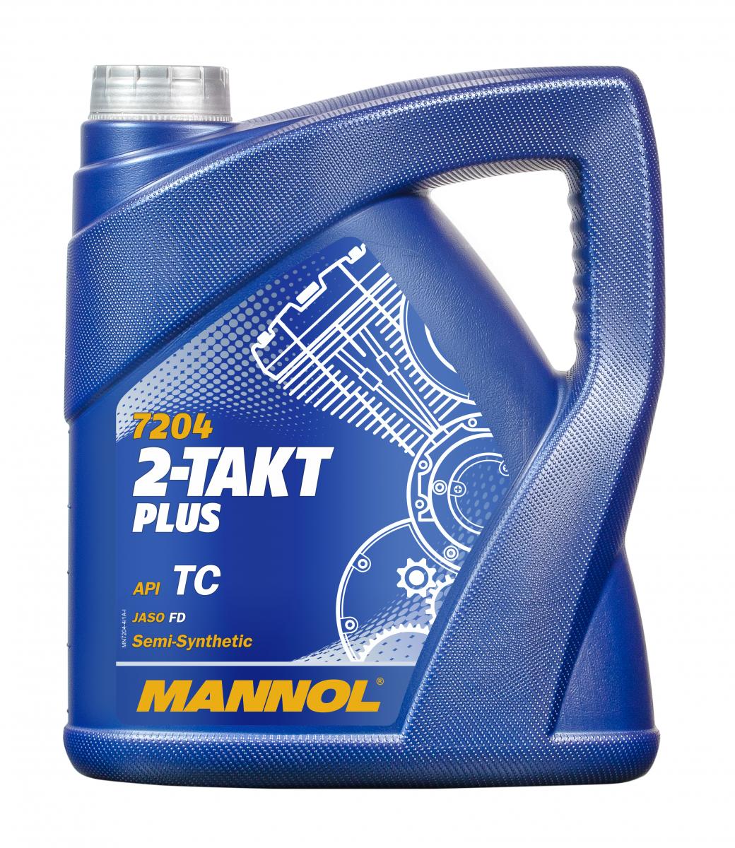 8 Liter (2x4) MANNOL 2-Takt Plus 7204 API TC JASO FD ISO L-EGD TISI Motoröl 