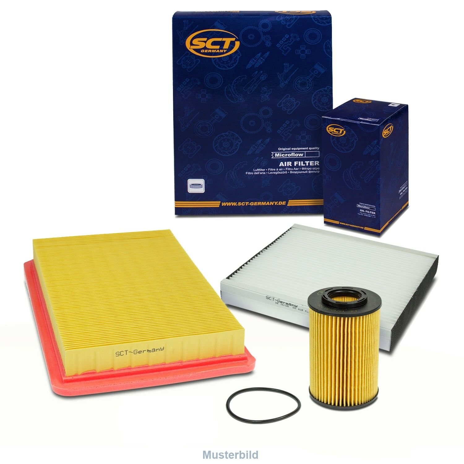 Inspektionskit für Vw Passat Stufenheck 3b2 2.3 Vr5 3b5 Syncro 4motion Set1