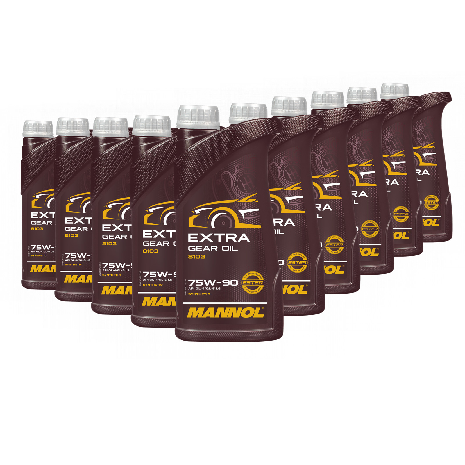 10 Liter (10x1) MANNOL Extra Getriebeöl 75W-90 API GL-4/GL-5 LS MN8103 