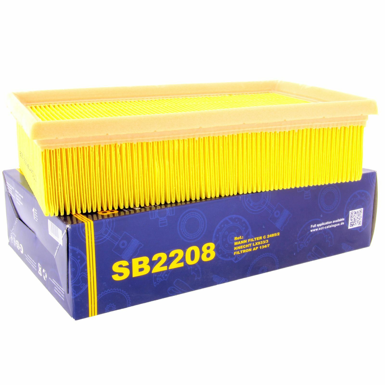 SCT Luftfilter SB2208 Motorfilter Servicefilter Ersatzfilter passend für Nissan March III