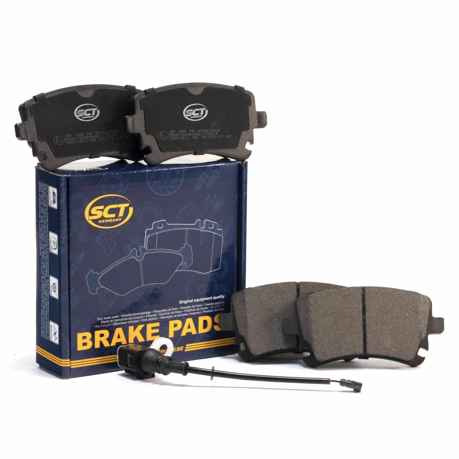 SCT Bremsbeläge SP288PR Bremsklötze Bremsbelagsatz Bremsen hinten passend für VW VAG