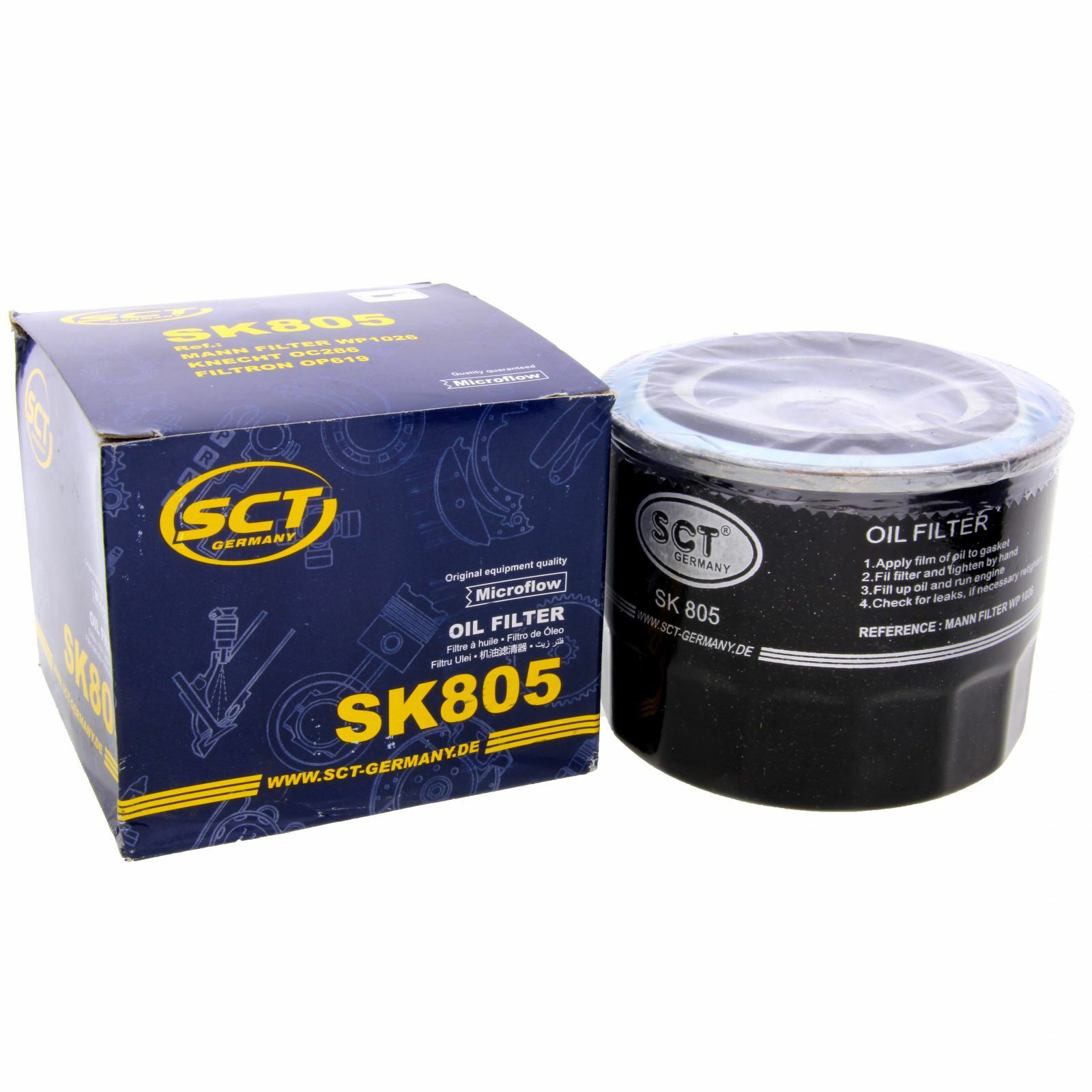 SCT Ölfilter Fahrzeugfilter SK805 Motorfilter Servicefilter passend für Toyota
