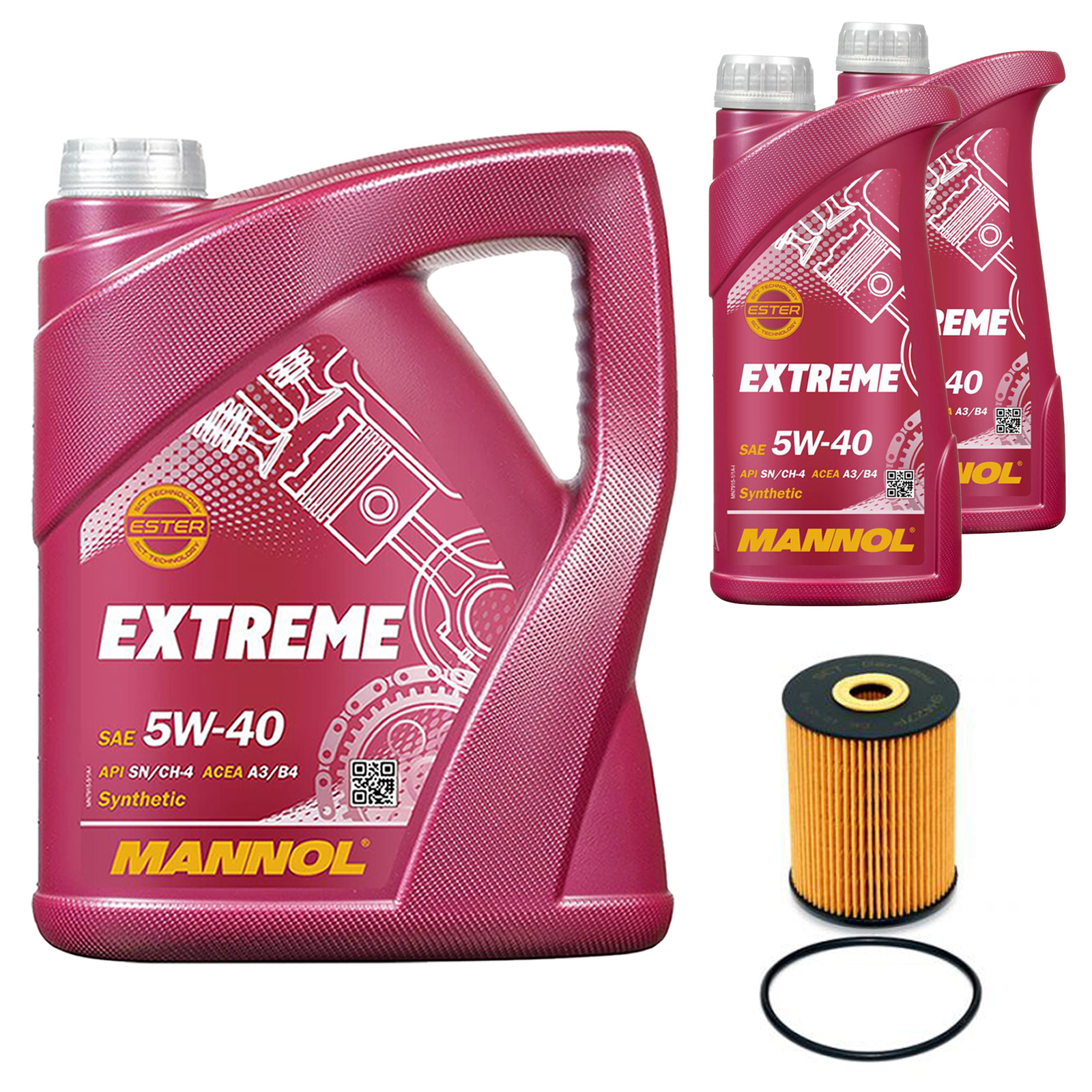 Inspektionskit MANNOL Extreme 5W-40 für Vw Multivan 3.2 V6 Transporter Bus