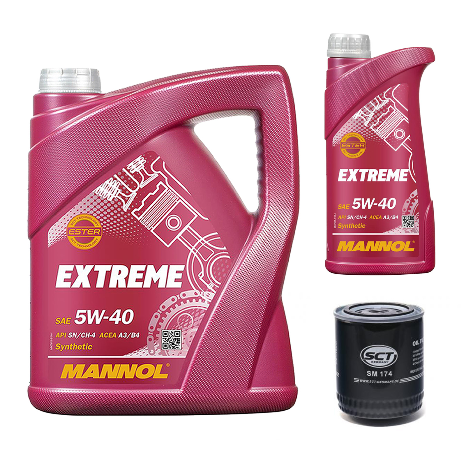 Inspektionskit MANNOL Extreme 5W-40 für Vw Passat 2.8 4motion Variant
