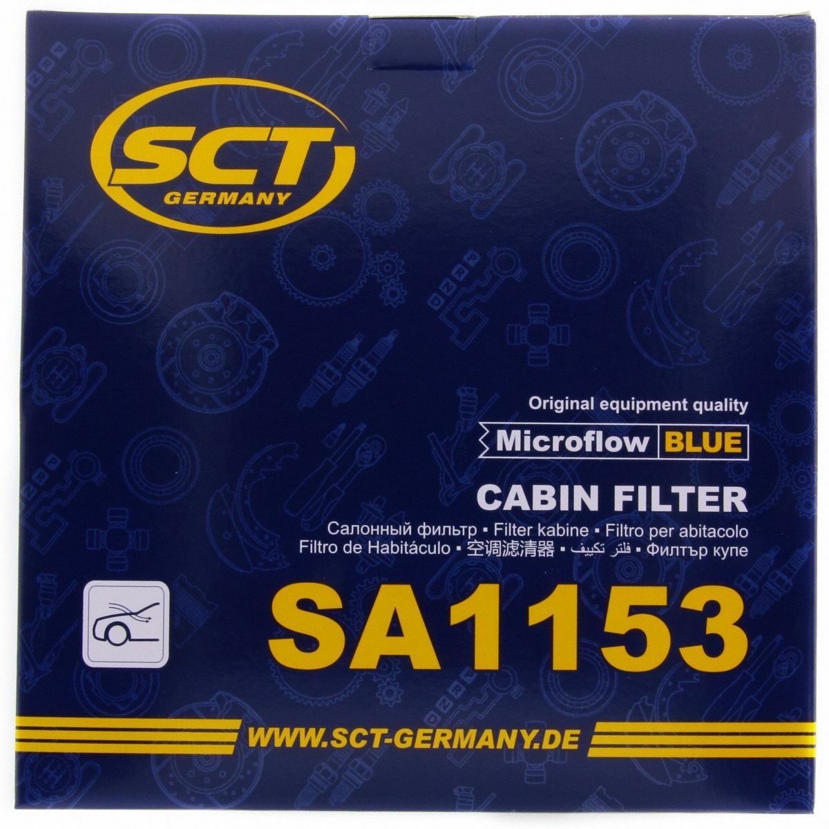 SCT Innenraumfilter Luftfilter SA 1153 Pollenfilter Luft Filter Subaru passend für Toyota