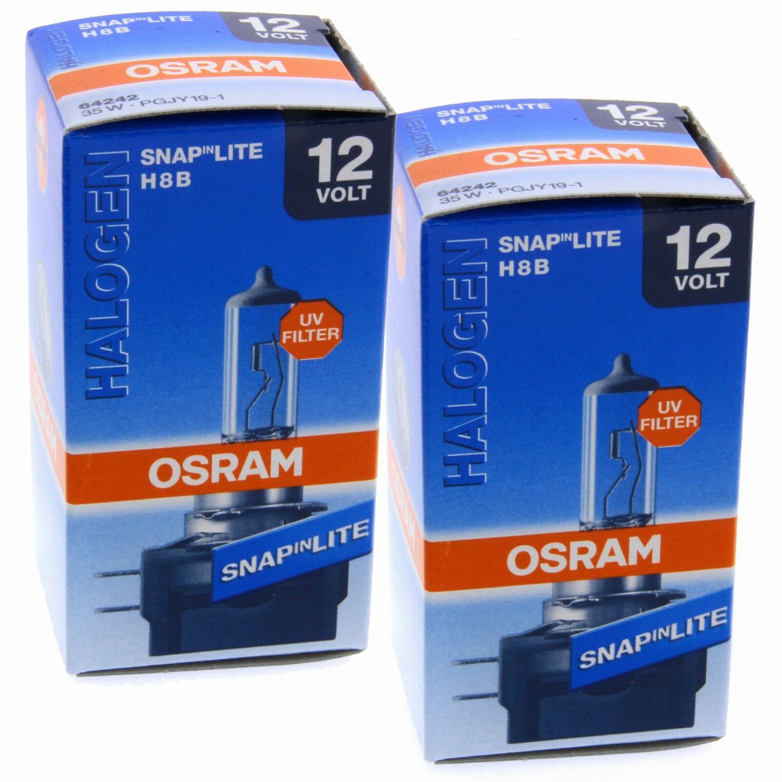 2x H8B OSRAM Original Line OEM 64242 Halogenlampe Autolampe Set