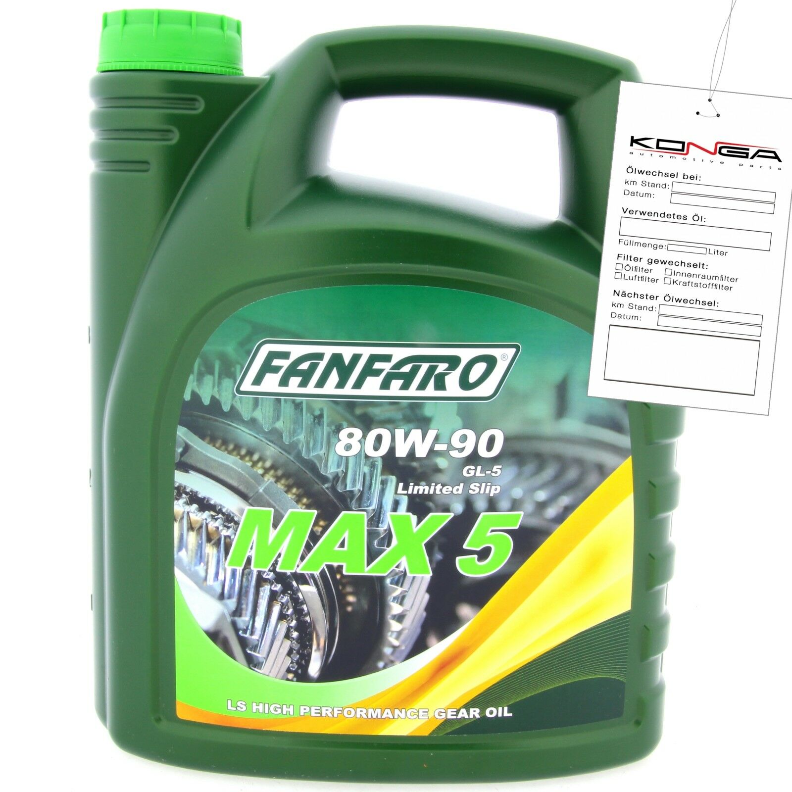 4 Liter FANFARO MAX 5 80W-90 GL-5 LS GL5 LS Getriebeöl MT1 AGMA 252.04