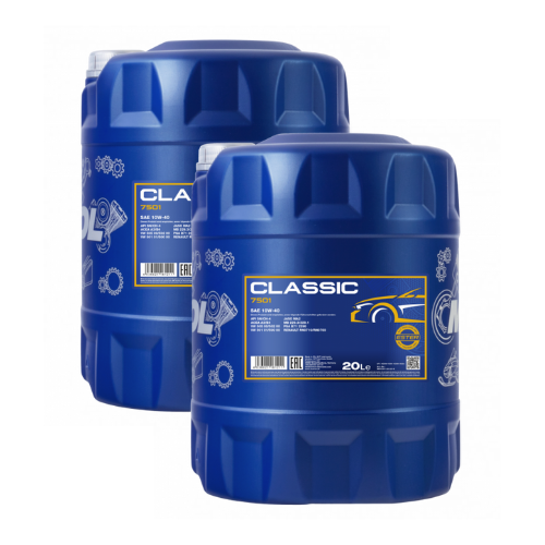 40 L MANNOL 7501 Classic 10W-40 Motoröl ACEA A3/B4 MB 229.1 + Ablasshahn
