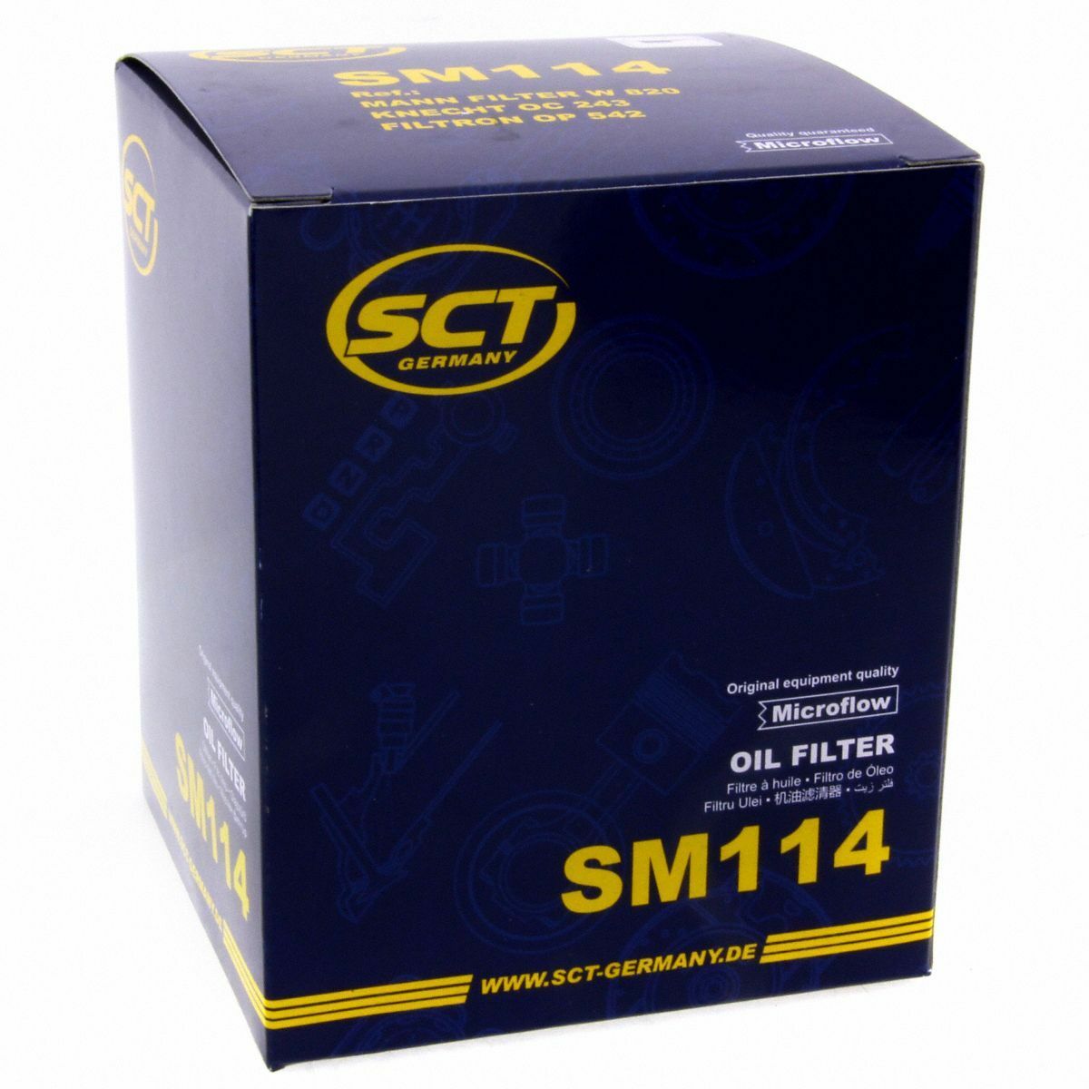 SCT Ölfilter SM114 Filter Motorfilter Servicefilter Anschraubfilter Dichtung Ford