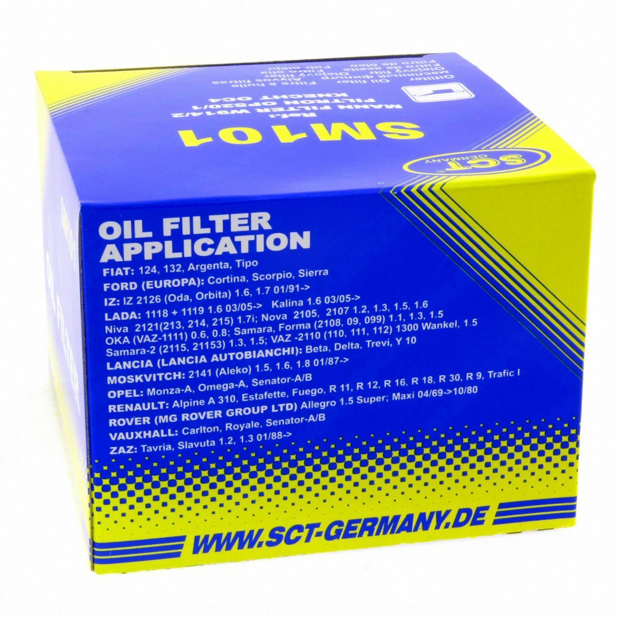 SCT Ölfilter SM101 Filter Motorfilter Anschraubfilter passend für Audi Opel Ford Lada Renault