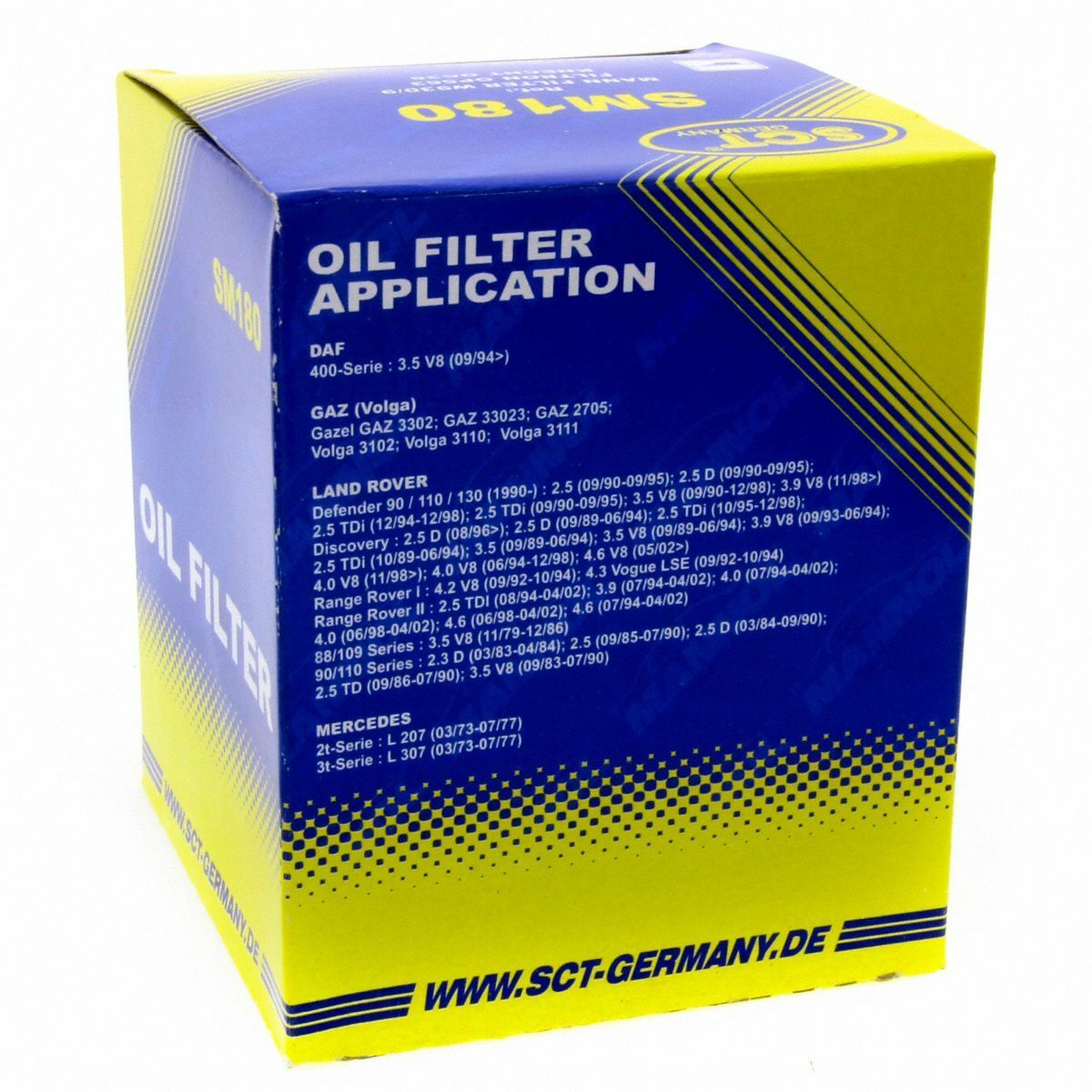 SCT Ölfilter SM180 Filter Motorfilter Servicefilter Anschraubfilter GAZ passend für Mercedes-Benz Henschel 2-T