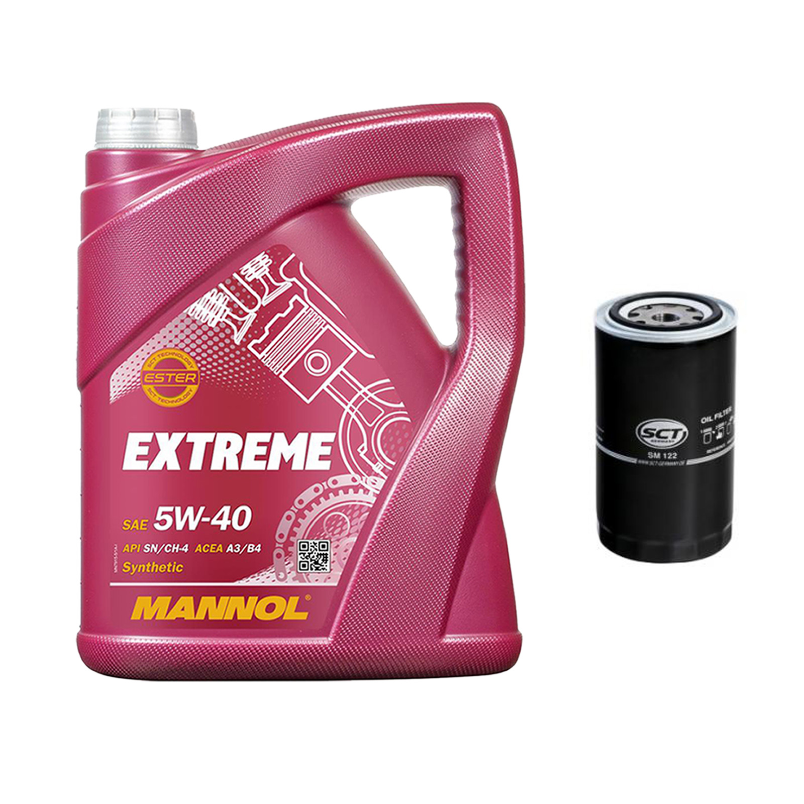 Inspektionskit MANNOL Extreme 5W-40 für Vw Transporter Iv Bus 2.4 D Syncro 2.5
