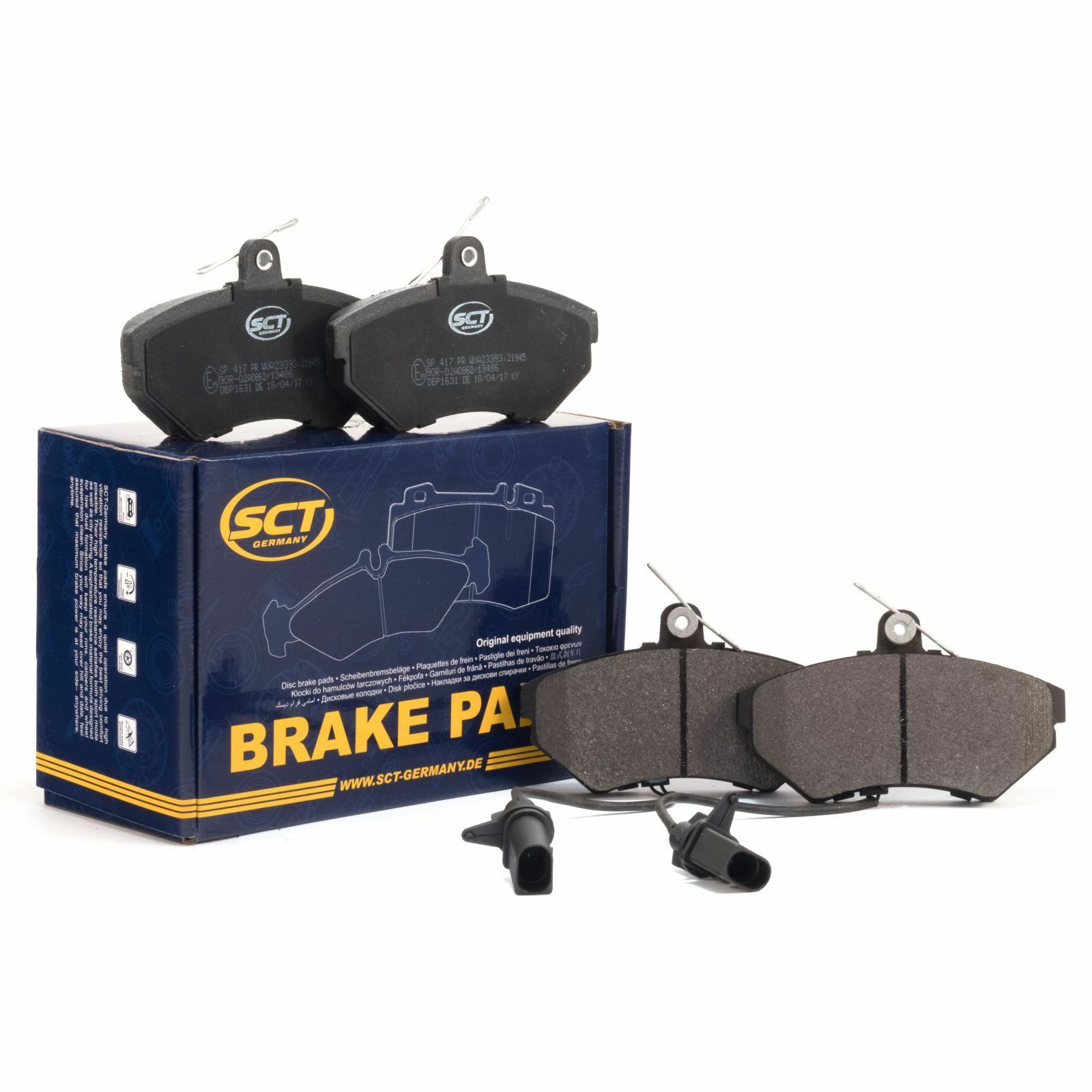 ***SCT Bremsbeläge SP417PR Bremsklötze Bremsbelagsatz vorne passend für Audi Seat VW VAG