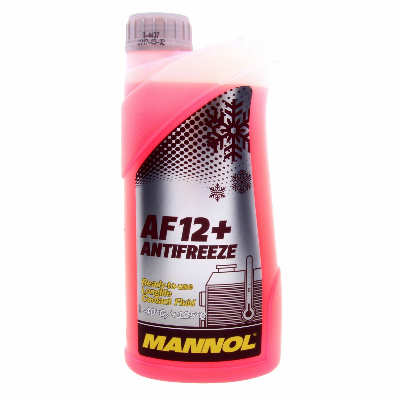 1 Liter MANNOL Antifreeze AF12+ Kühler Frostschutz Fertiggemisch rot -40°C G12+ TL774F