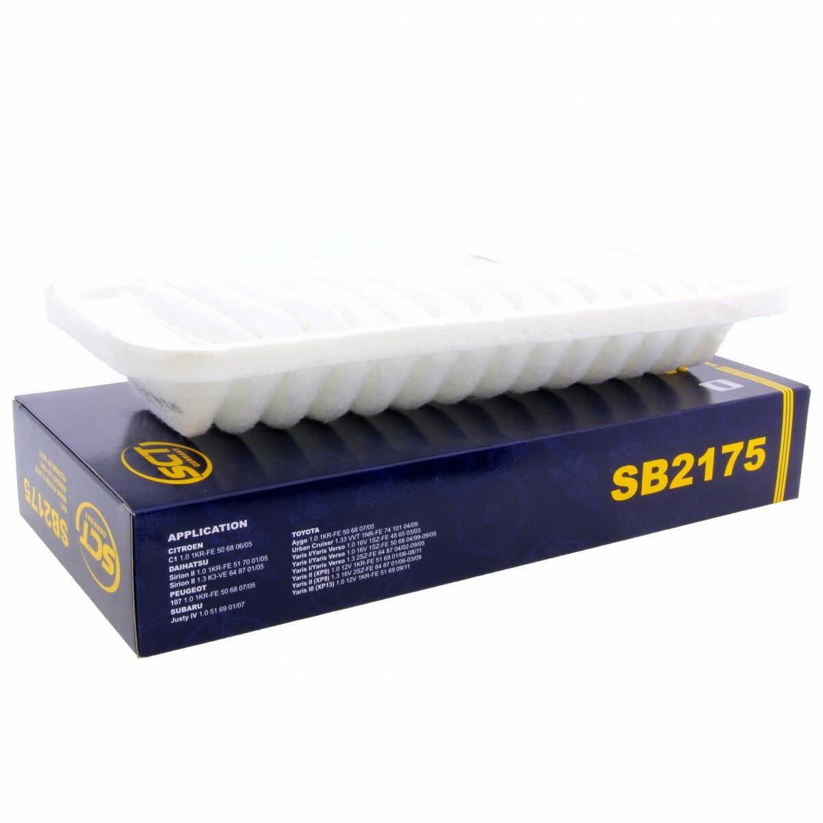 SCT Luftfilter Fahrzeugfilter SB2175 Motorfilter passend für Citroën Daihatsu Peugeot Subaru Toyota