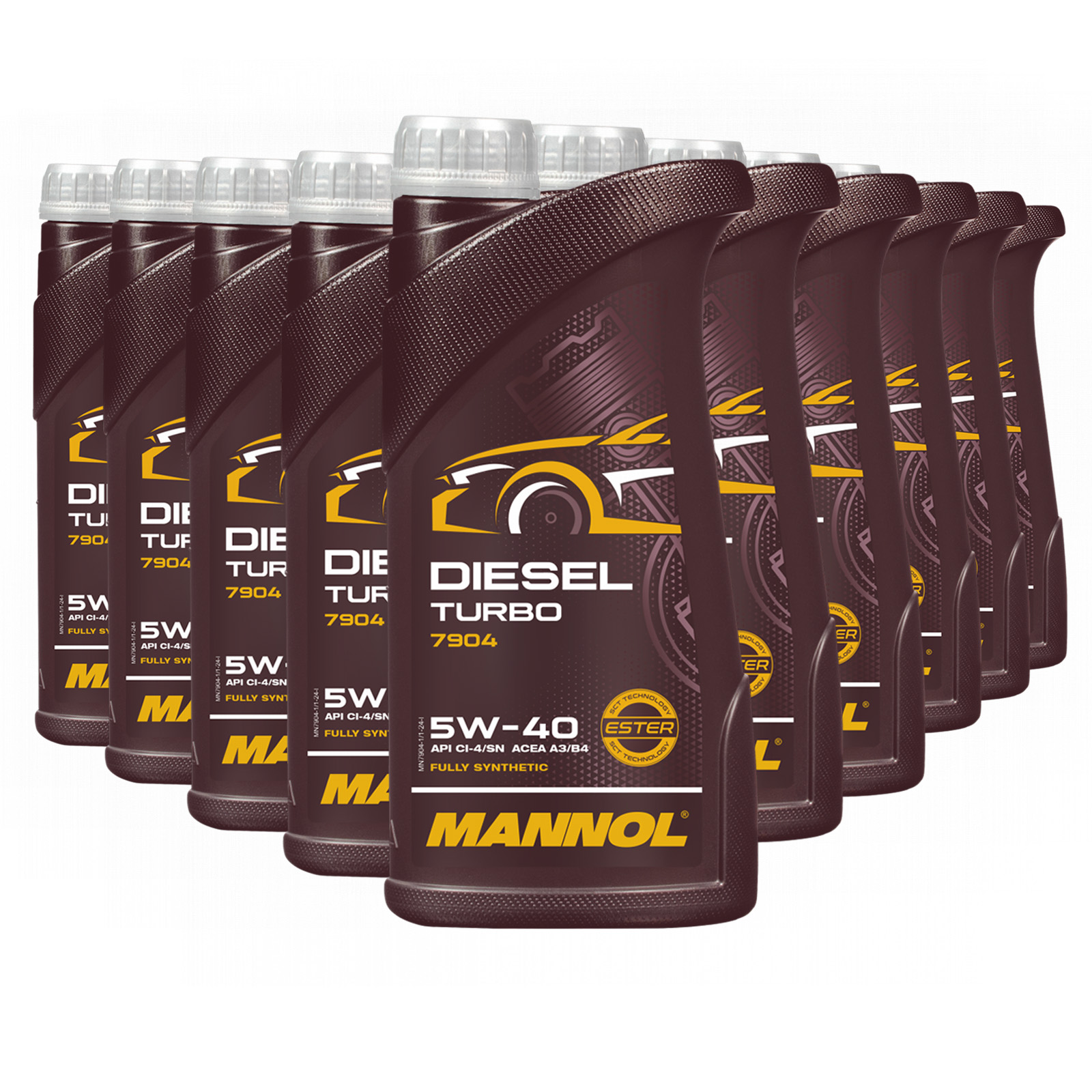 10 Liter (10x1) MANNOL Diesel Turbo 5W-40 API CI-4/SN Motoröl 5W40 4036021101101