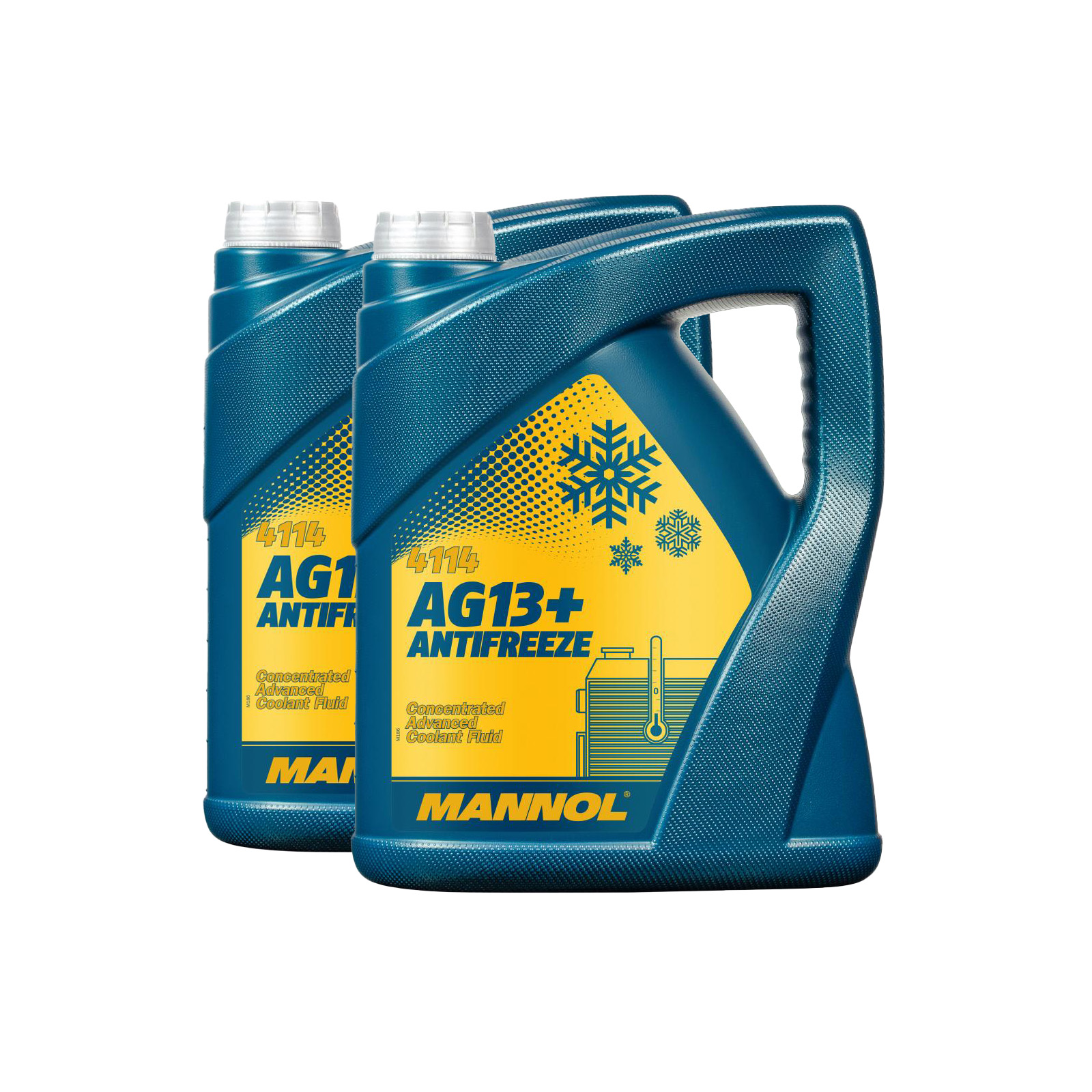 10 Liter (2x5) MANNOL AG13+ Kühlflüssigkeit Advanced Antifreeze Konzentrat gelb G13+