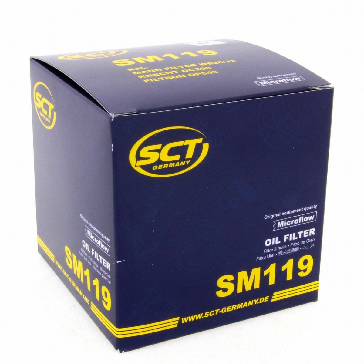 SCT Ölfilter SM119 Filter Motorfilter Servicefilter Anschraubfilter Dichtung Ford