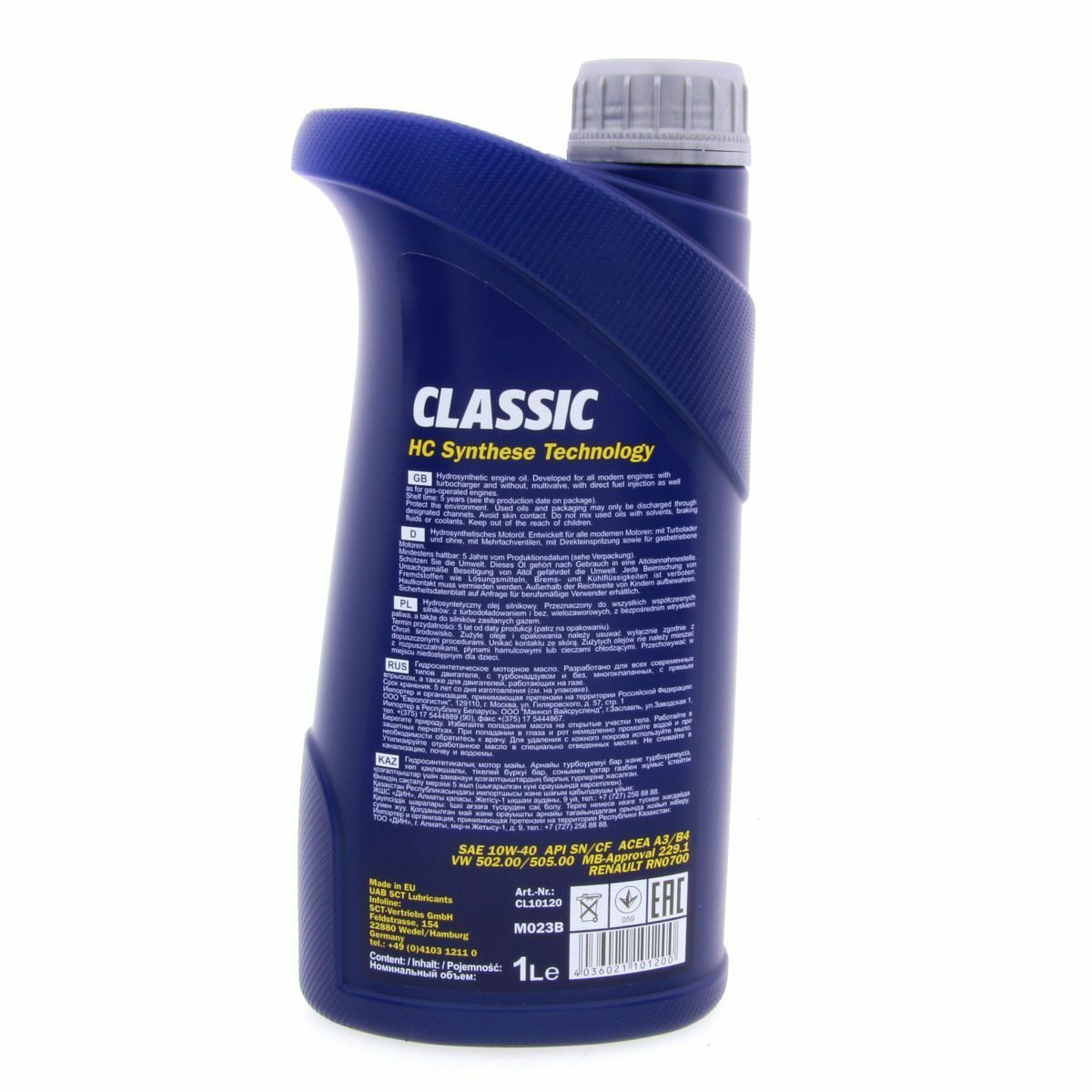 1 Liter MANNOL Classic 10W-40 MB 229.1 RENAULT RN0700 VW 502.00 VW 505.00 SN/CH-4